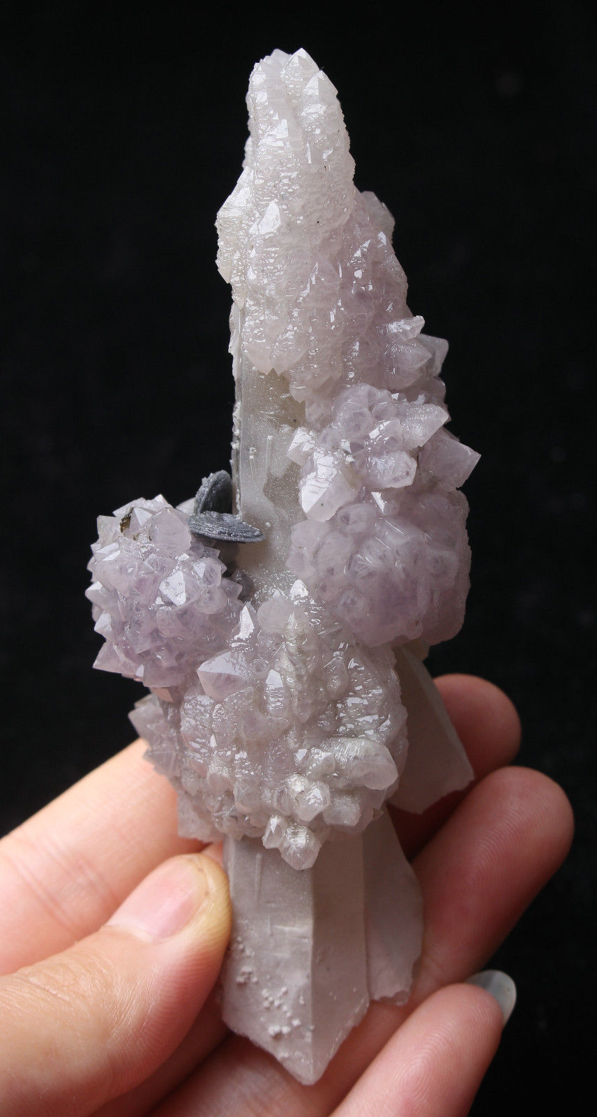 133.4g  NATURAL Amethyst QUARTZ Inner Mongolia Crystal Point Mineral Specimen