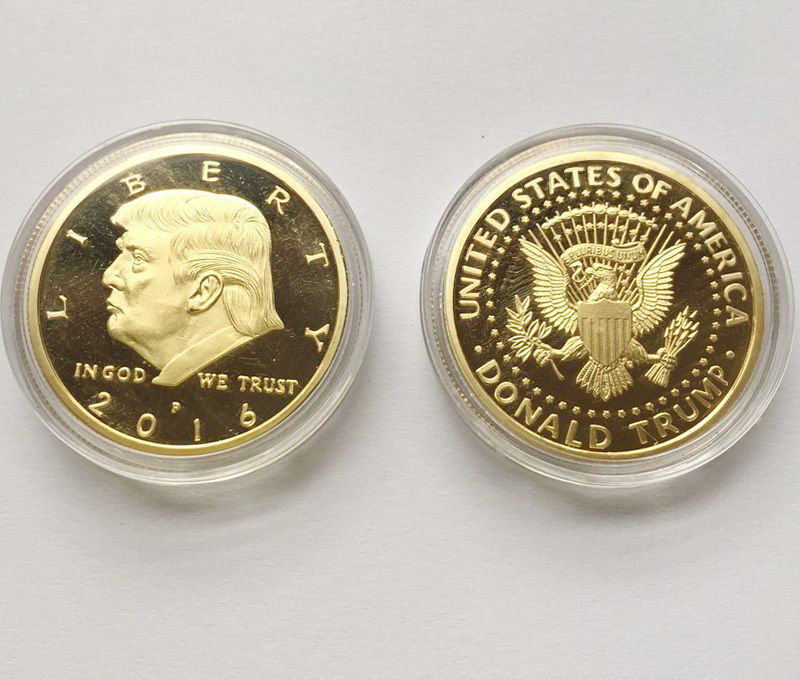 2016 President Donald Trump Inaugural Gold EAGLE Commemorative Novelty Coin